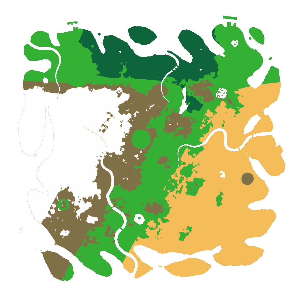 Biome Rust Map: Procedural Map, Size: 4250, Seed: 1216311117