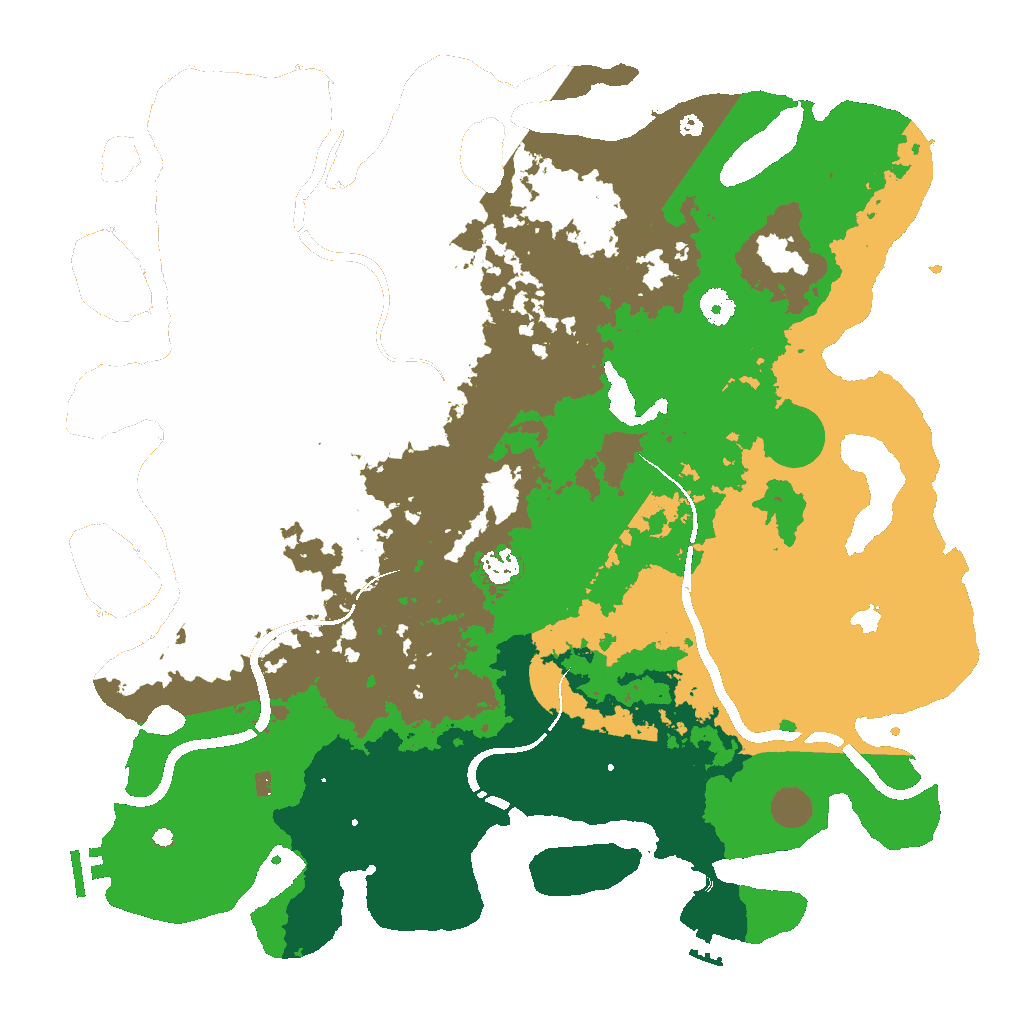 Biome Rust Map: Procedural Map, Size: 4370, Seed: 76456756