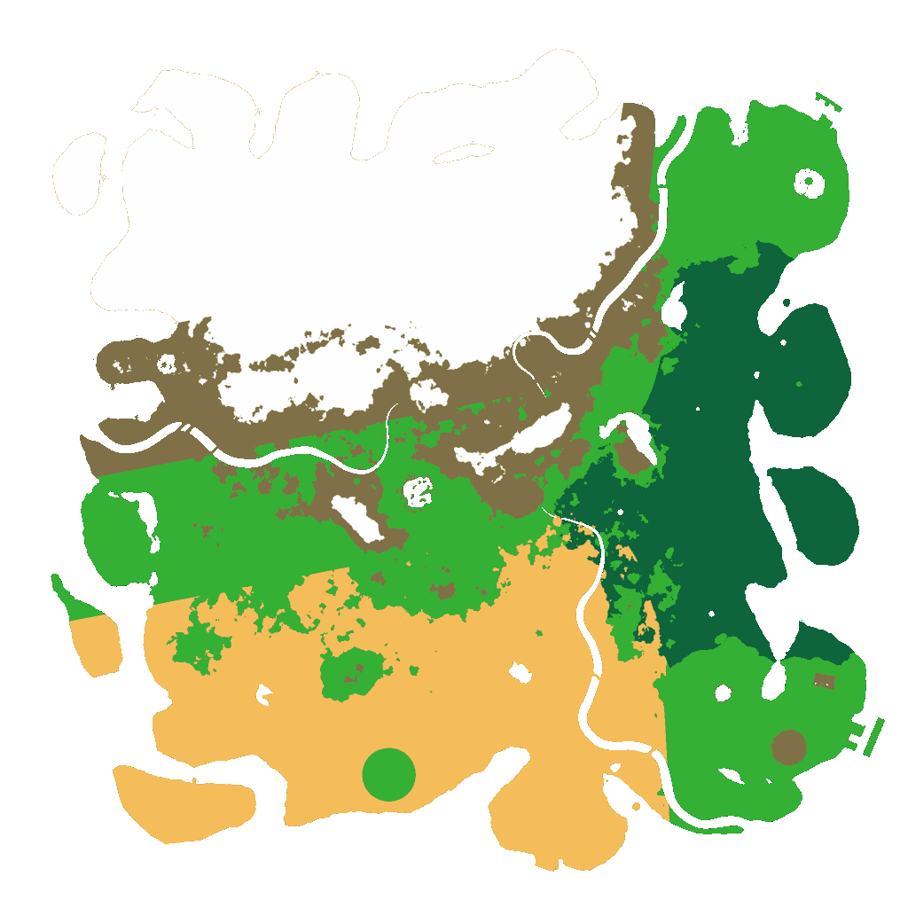 Biome Rust Map: Procedural Map, Size: 4500, Seed: 969472