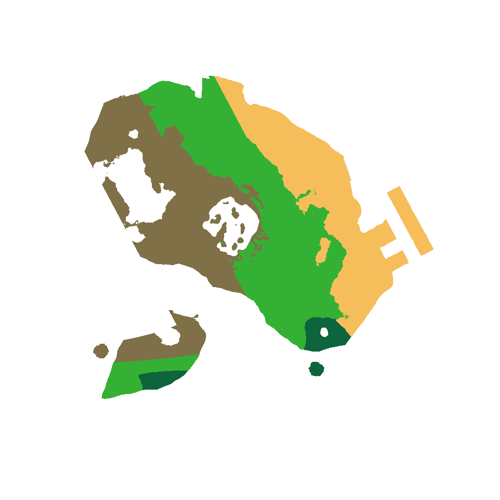 Biome Rust Map: Procedural Map, Size: 1400, Seed: 1638239409