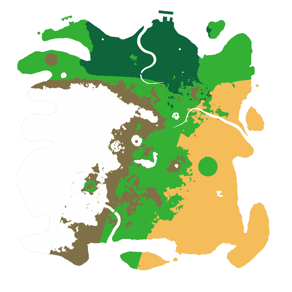 Biome Rust Map: Procedural Map, Size: 4000, Seed: 847291650