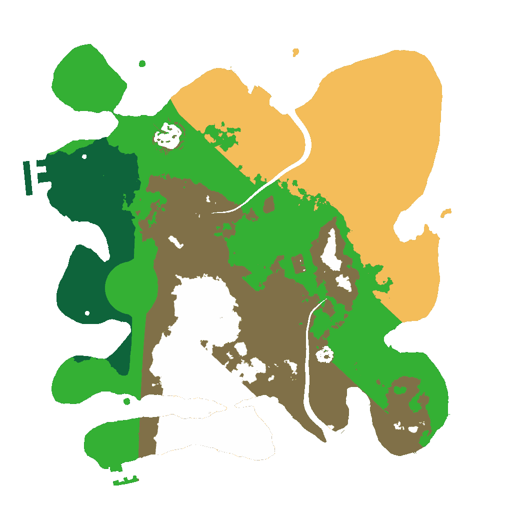 Biome Rust Map: Procedural Map, Size: 3000, Seed: 2058111555