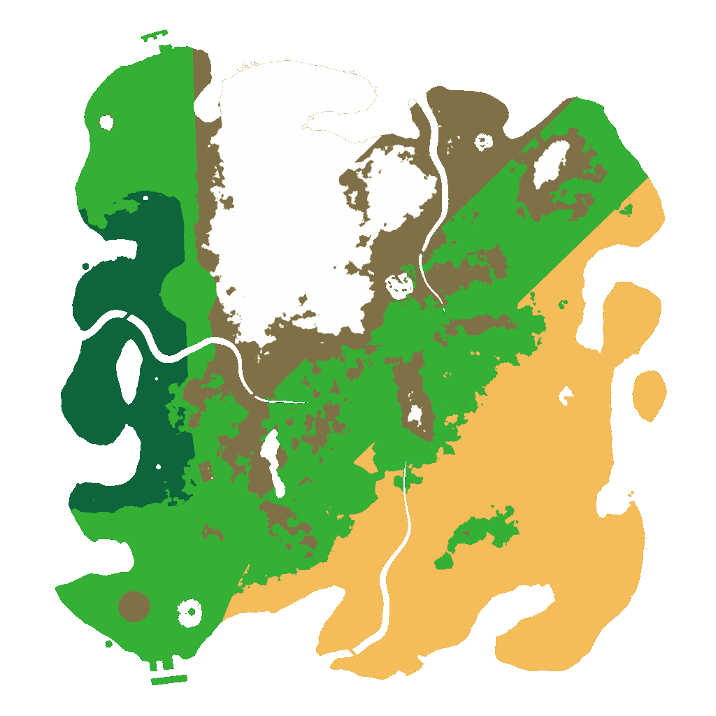 Biome Rust Map: Procedural Map, Size: 4000, Seed: 17391