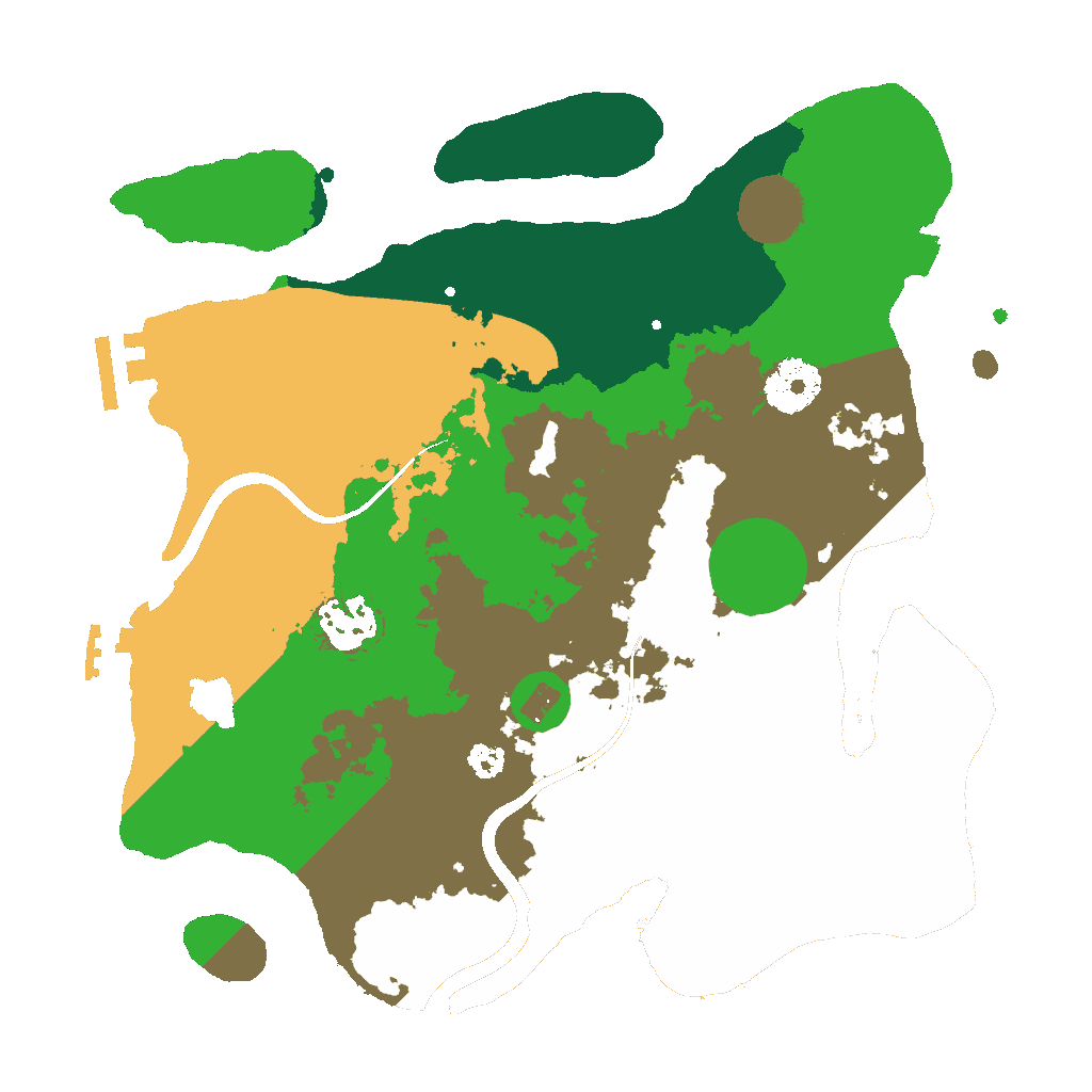 Biome Rust Map: Procedural Map, Size: 3000, Seed: 338037667