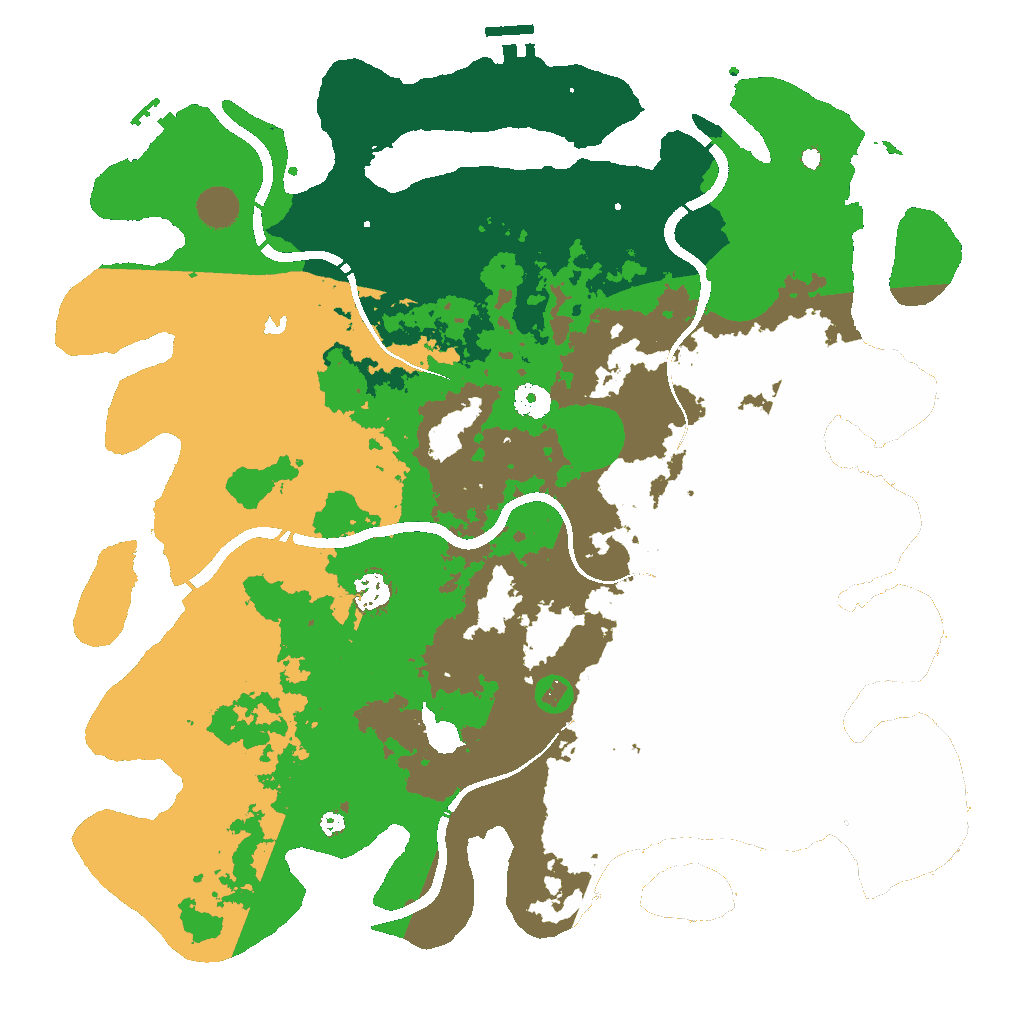 Biome Rust Map: Procedural Map, Size: 4250, Seed: 1060269805