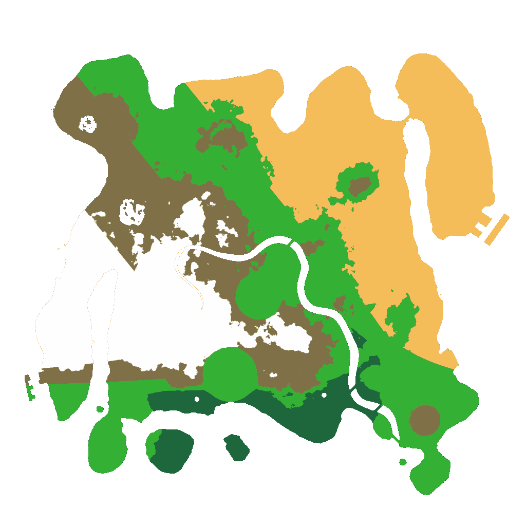 Biome Rust Map: Procedural Map, Size: 3000, Seed: 237587566