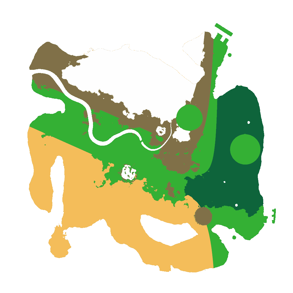 Biome Rust Map: Procedural Map, Size: 3000, Seed: 2146205615