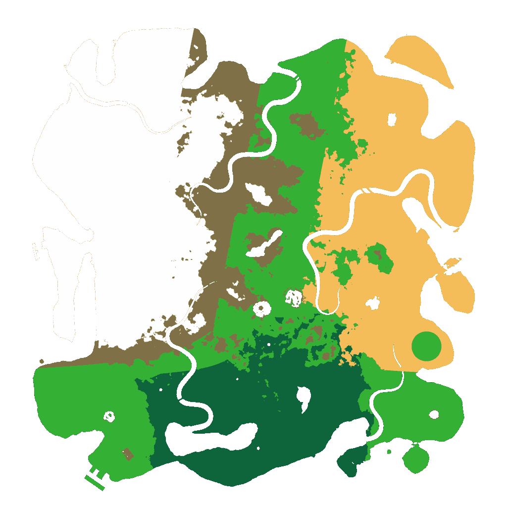 Biome Rust Map: Procedural Map, Size: 4500, Seed: 1223174276
