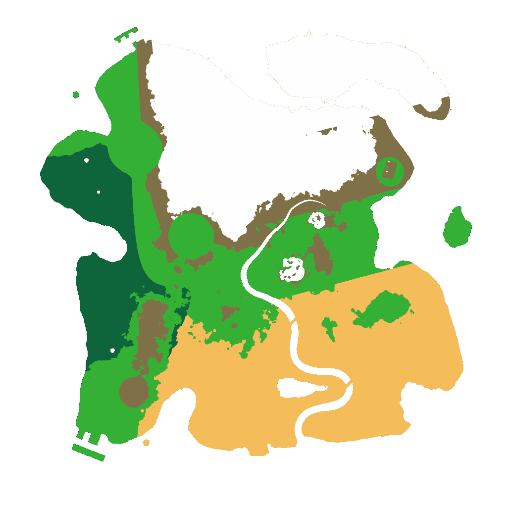 Biome Rust Map: Procedural Map, Size: 3000, Seed: 474788811