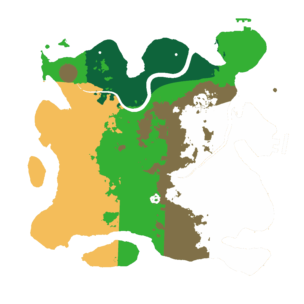 Biome Rust Map: Procedural Map, Size: 3000, Seed: 59138509