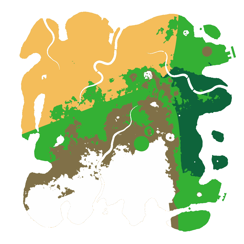 Biome Rust Map: Procedural Map, Size: 4250, Seed: 325129912