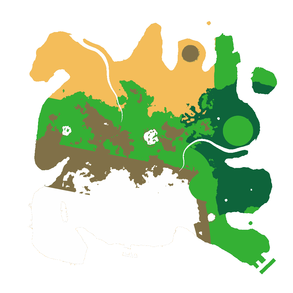 Biome Rust Map: Procedural Map, Size: 3000, Seed: 1841685249