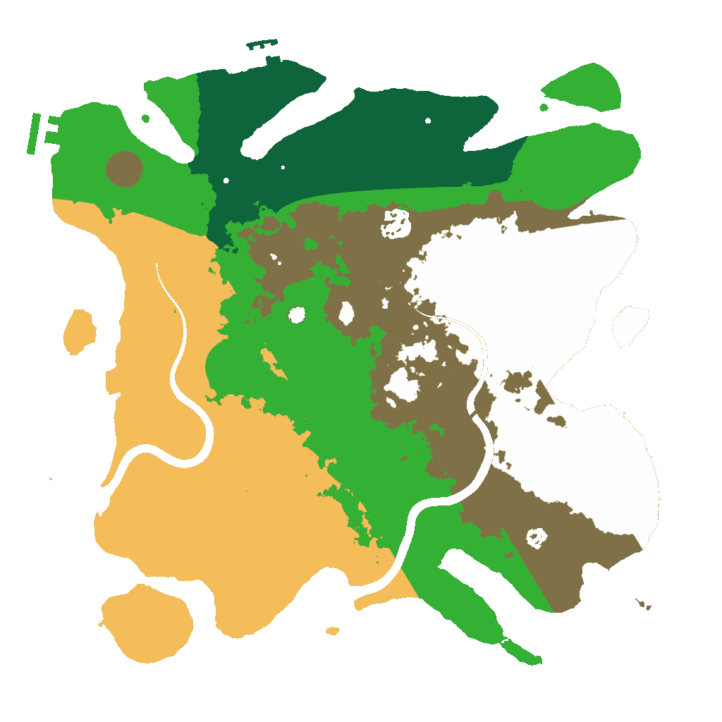 Biome Rust Map: Procedural Map, Size: 3500, Seed: 3282861