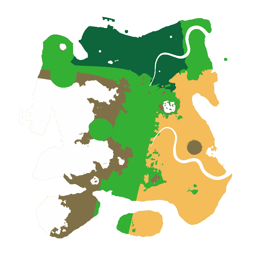 Biome Rust Map: Procedural Map, Size: 3000, Seed: 889242788