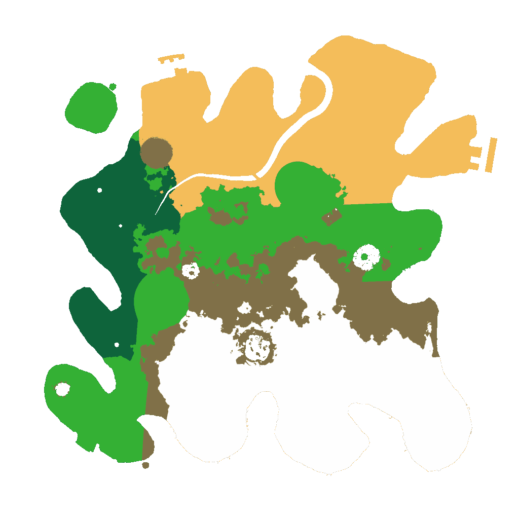 Biome Rust Map: Procedural Map, Size: 3000, Seed: 699181647
