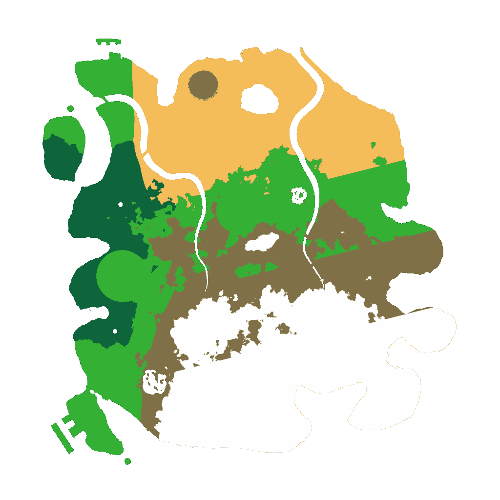 Biome Rust Map: Procedural Map, Size: 3000, Seed: 1919363505