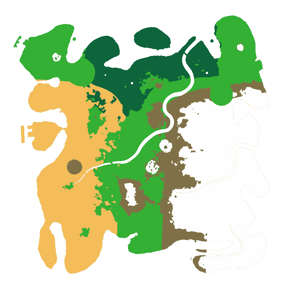 Biome Rust Map: Procedural Map, Size: 3500, Seed: 897650557