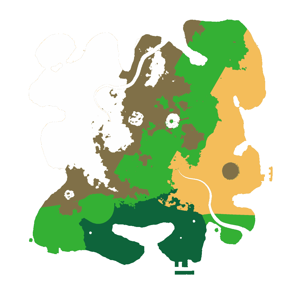 Biome Rust Map: Procedural Map, Size: 3000, Seed: 466137484