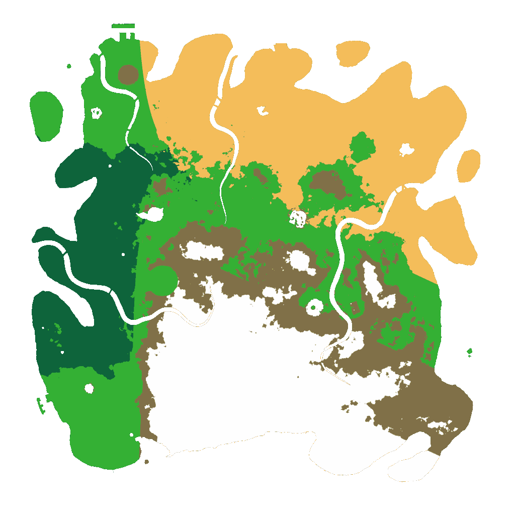 Biome Rust Map: Procedural Map, Size: 4500, Seed: 48198431