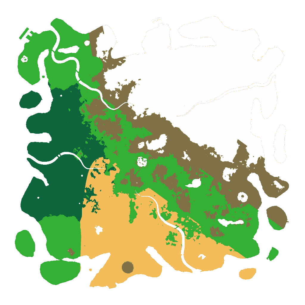 Biome Rust Map: Procedural Map, Size: 4500, Seed: 1164960910