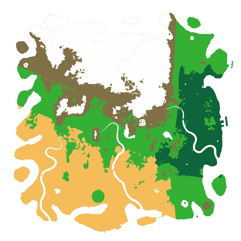 Biome Rust Map: Procedural Map, Size: 5000, Seed: 1921977024
