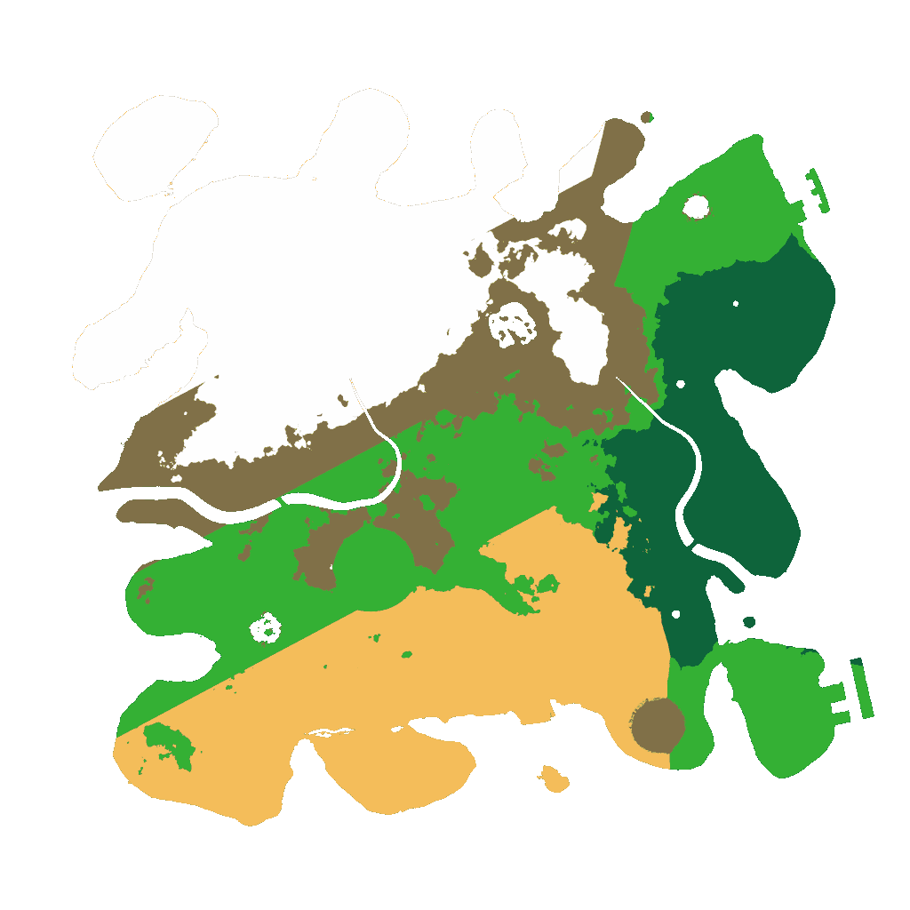 Biome Rust Map: Procedural Map, Size: 3000, Seed: 1232894612