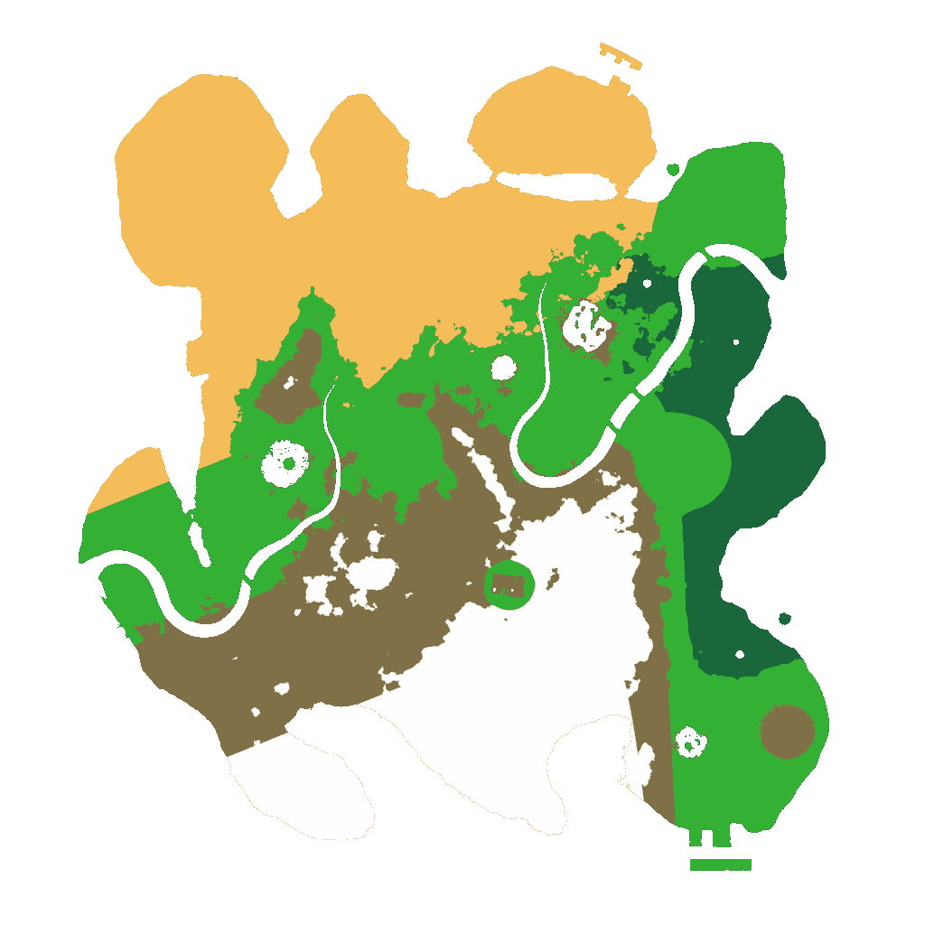 Biome Rust Map: Procedural Map, Size: 3000, Seed: 1899932616