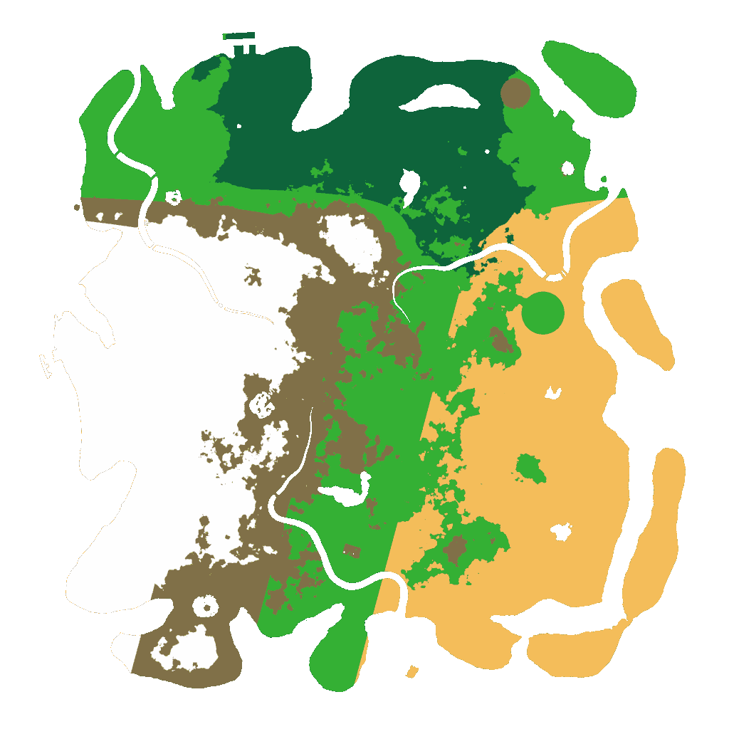 Biome Rust Map: Procedural Map, Size: 4500, Seed: 954628839