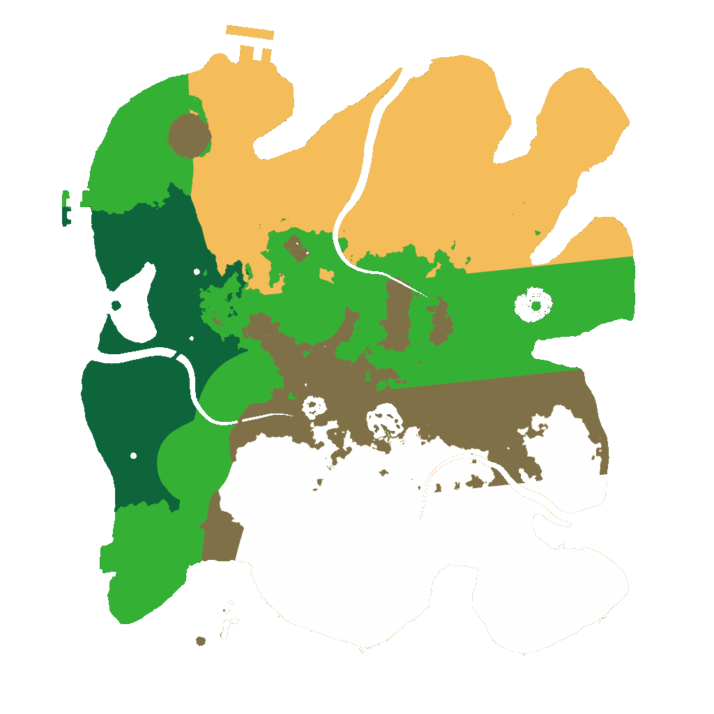 Biome Rust Map: Procedural Map, Size: 3000, Seed: 1516367132