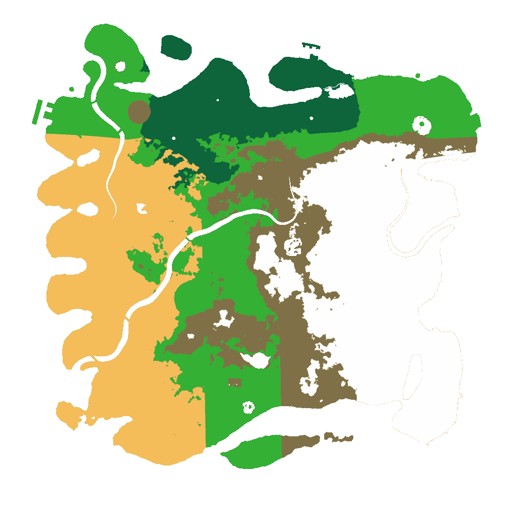 Biome Rust Map: Procedural Map, Size: 4050, Seed: 784271294