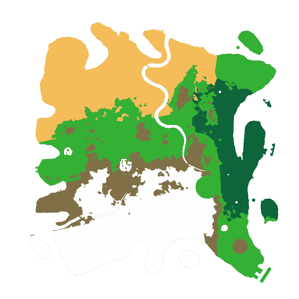 Biome Rust Map: Procedural Map, Size: 3500, Seed: 719696690
