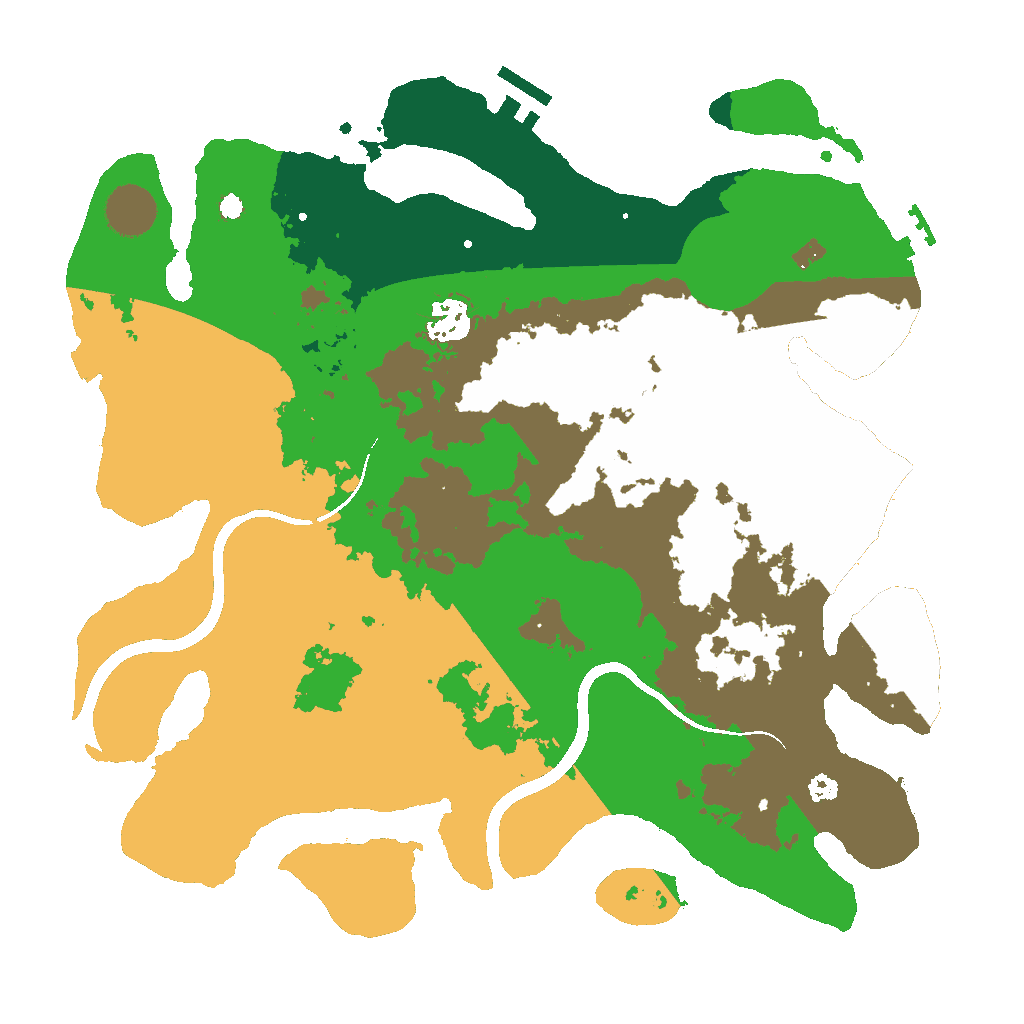 Biome Rust Map: Procedural Map, Size: 3500, Seed: 1203142006