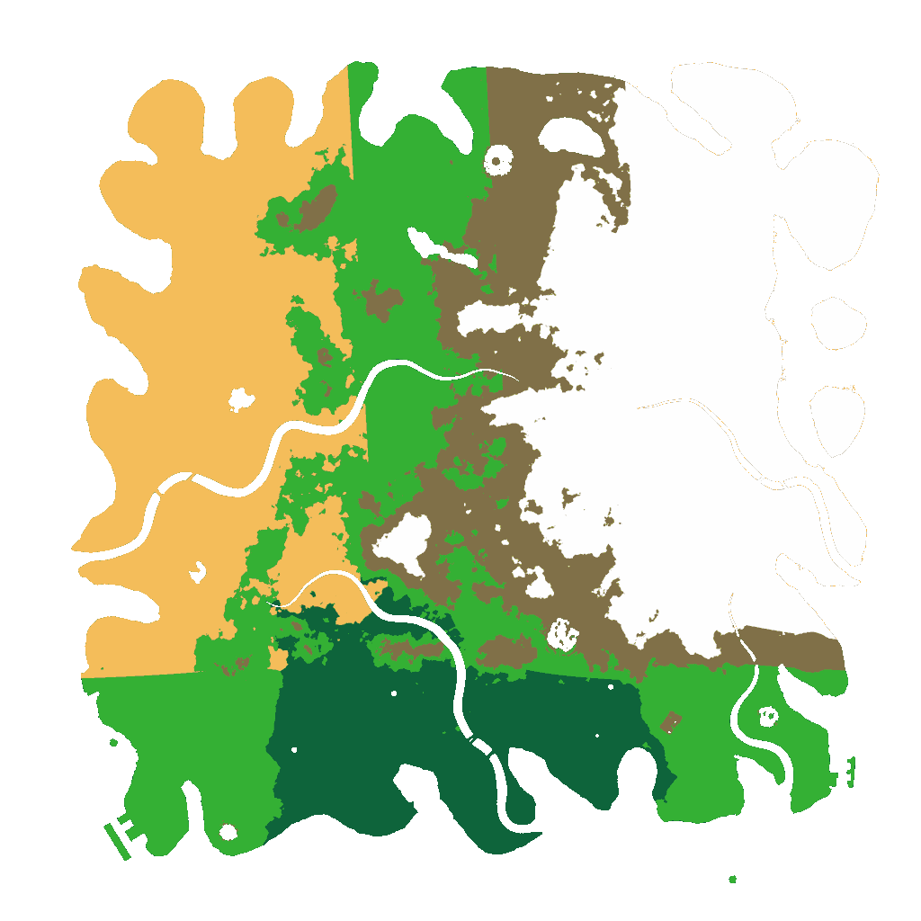 Biome Rust Map: Procedural Map, Size: 4500, Seed: 865977