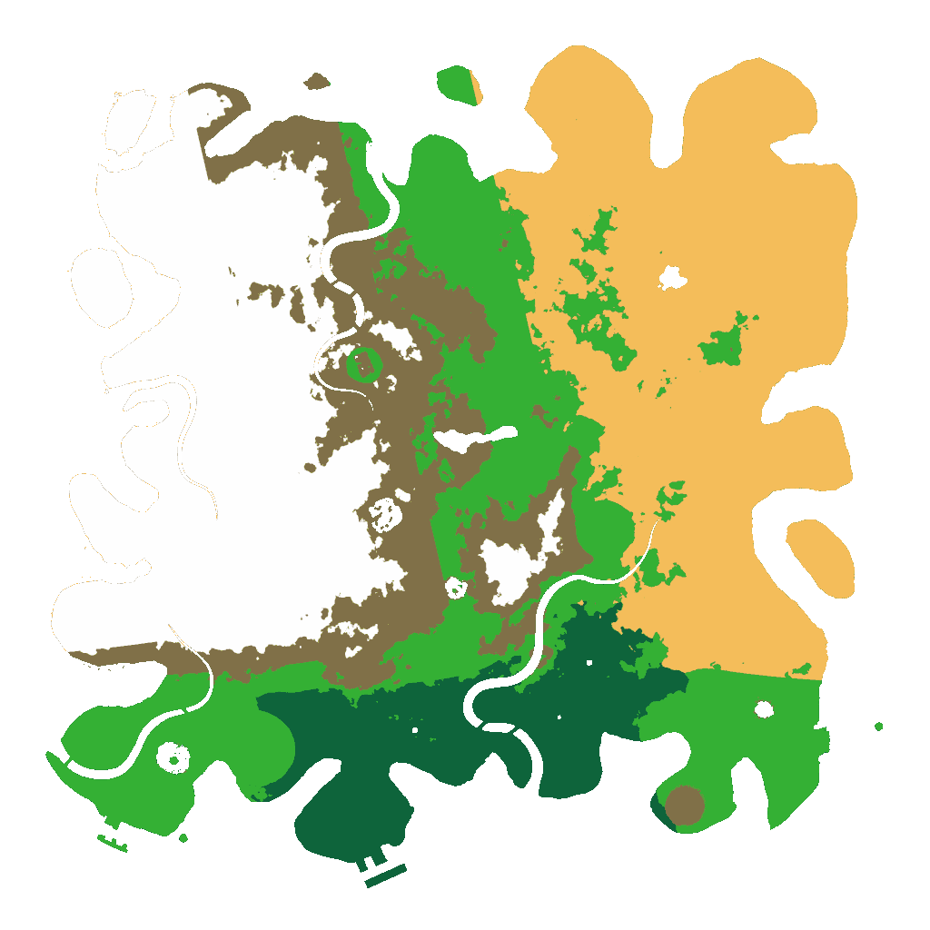 Biome Rust Map: Procedural Map, Size: 4250, Seed: 488137604