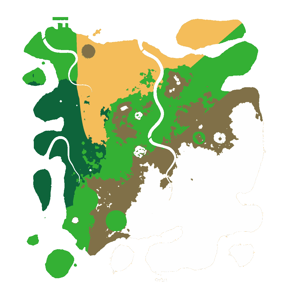 Biome Rust Map: Procedural Map, Size: 3700, Seed: 1413728025