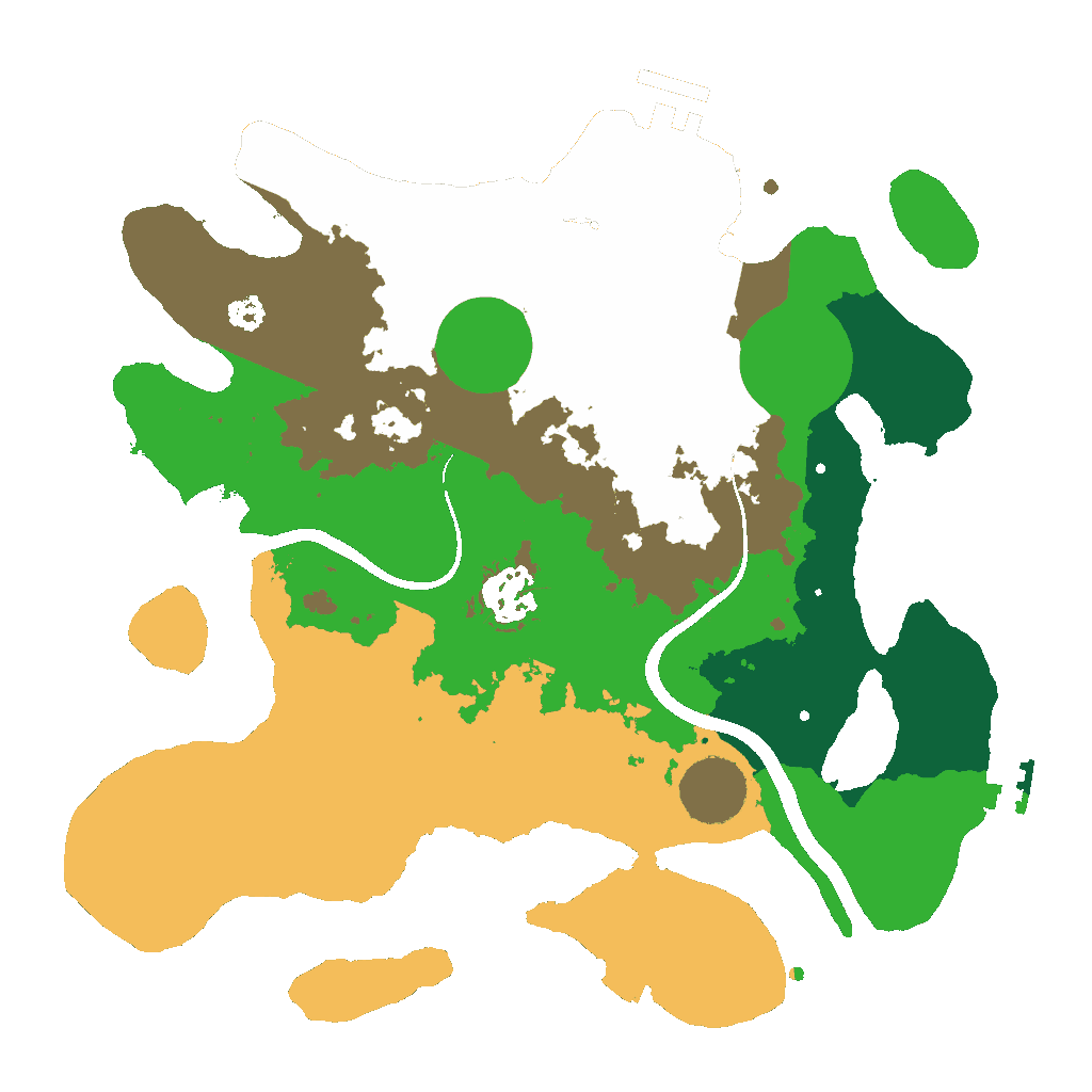 Biome Rust Map: Procedural Map, Size: 3000, Seed: 300919722