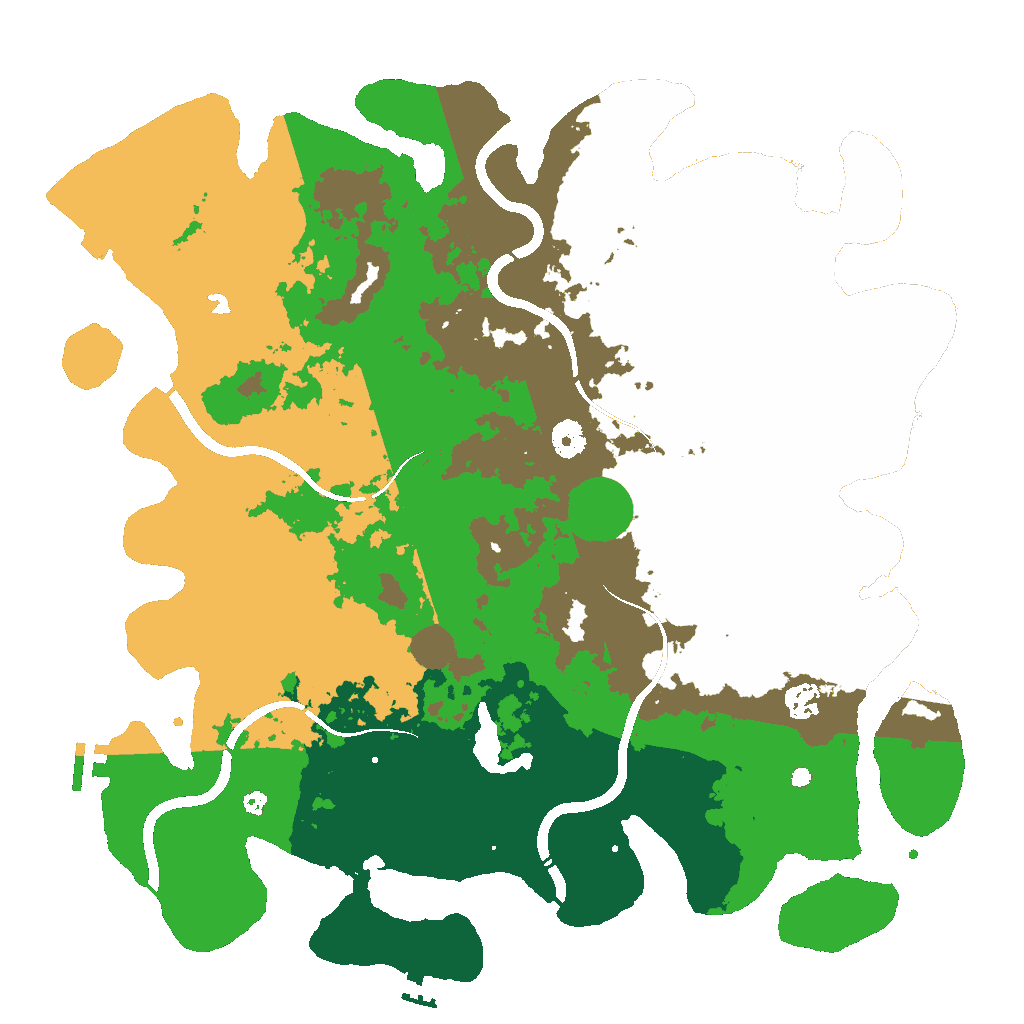 Biome Rust Map: Procedural Map, Size: 4250, Seed: 1346120211