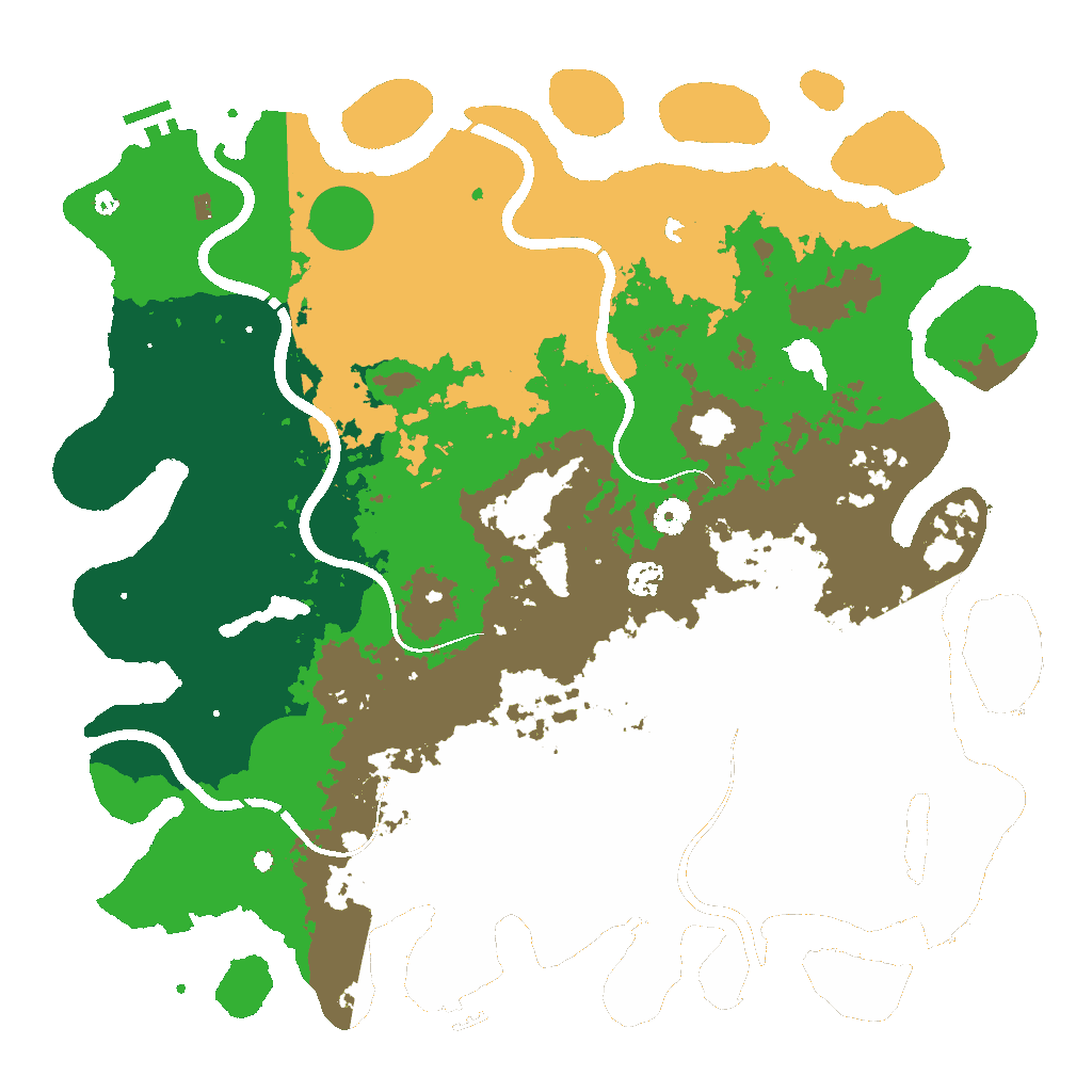Biome Rust Map: Procedural Map, Size: 4500, Seed: 615225553