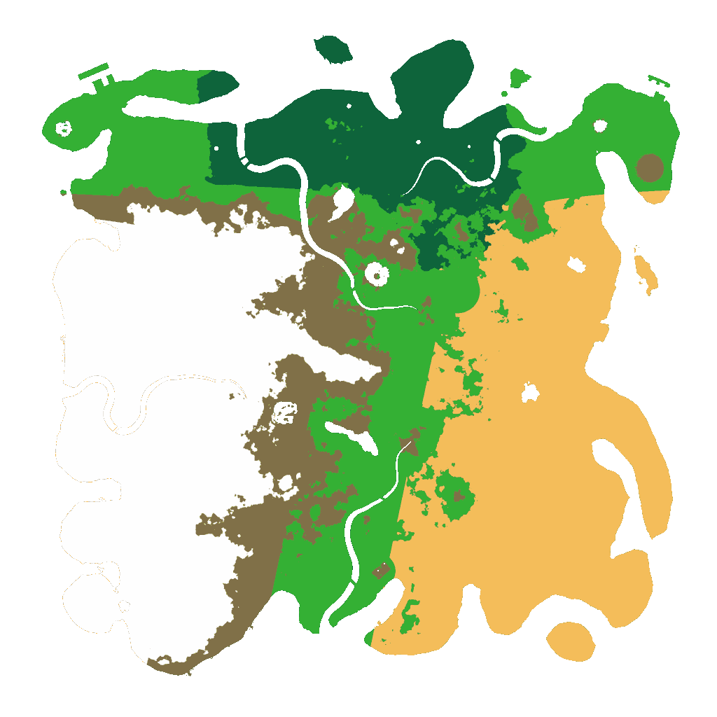 Biome Rust Map: Procedural Map, Size: 4500, Seed: 1155742565