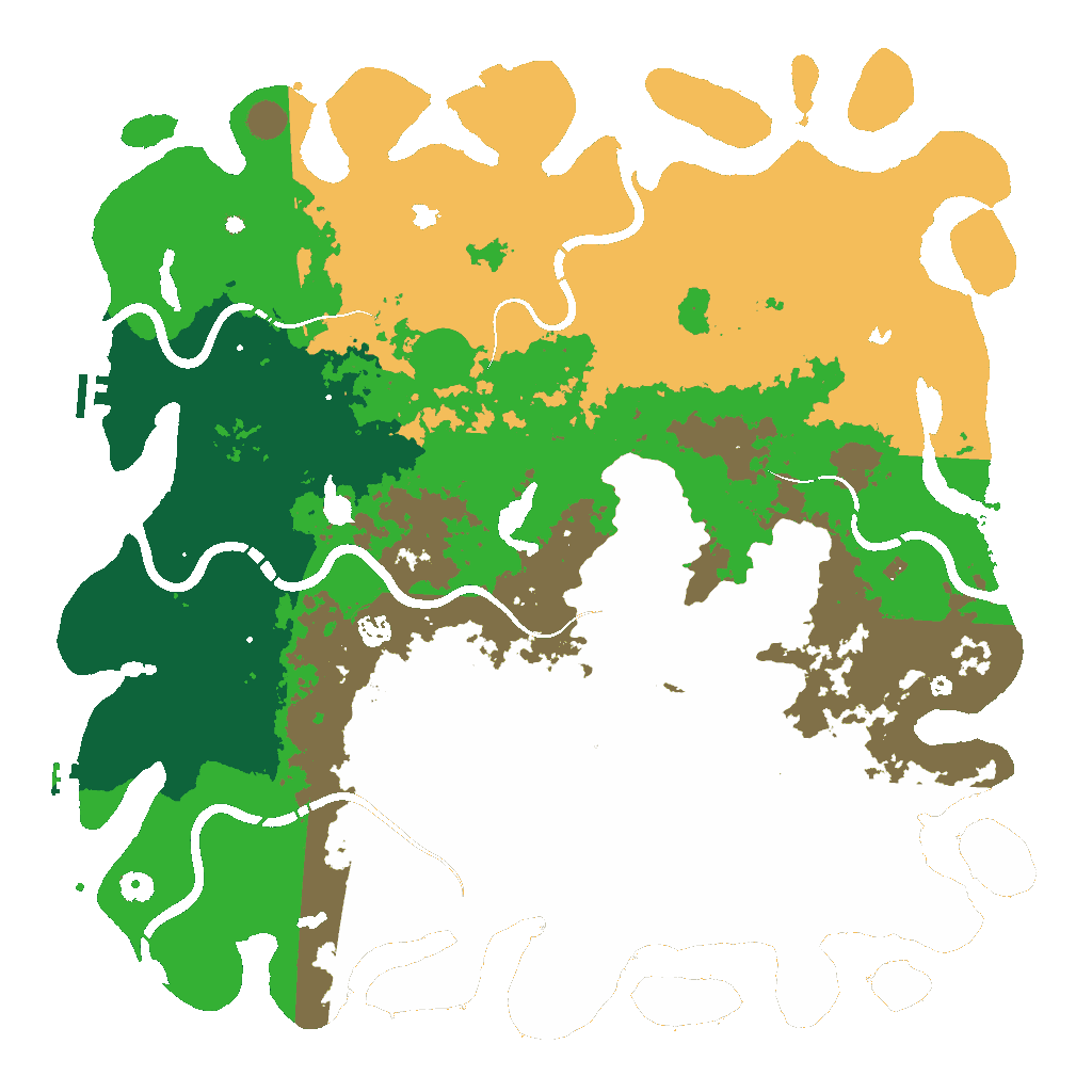 Biome Rust Map: Procedural Map, Size: 5000, Seed: 1870179506