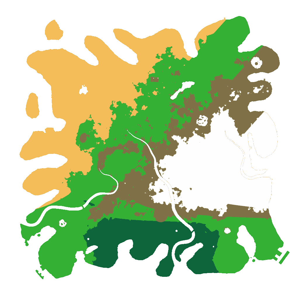 Biome Rust Map: Procedural Map, Size: 4000, Seed: 1542126744