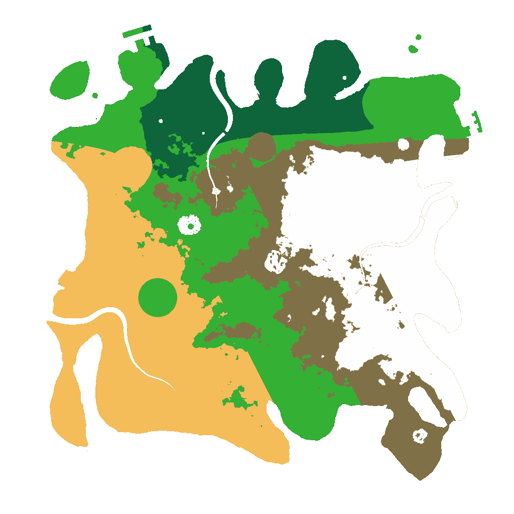Biome Rust Map: Procedural Map, Size: 3500, Seed: 404552750