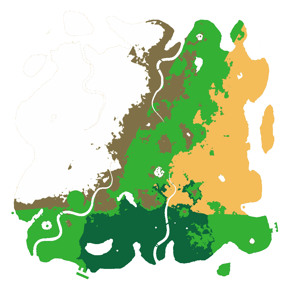 Biome Rust Map: Procedural Map, Size: 4500, Seed: 48963860