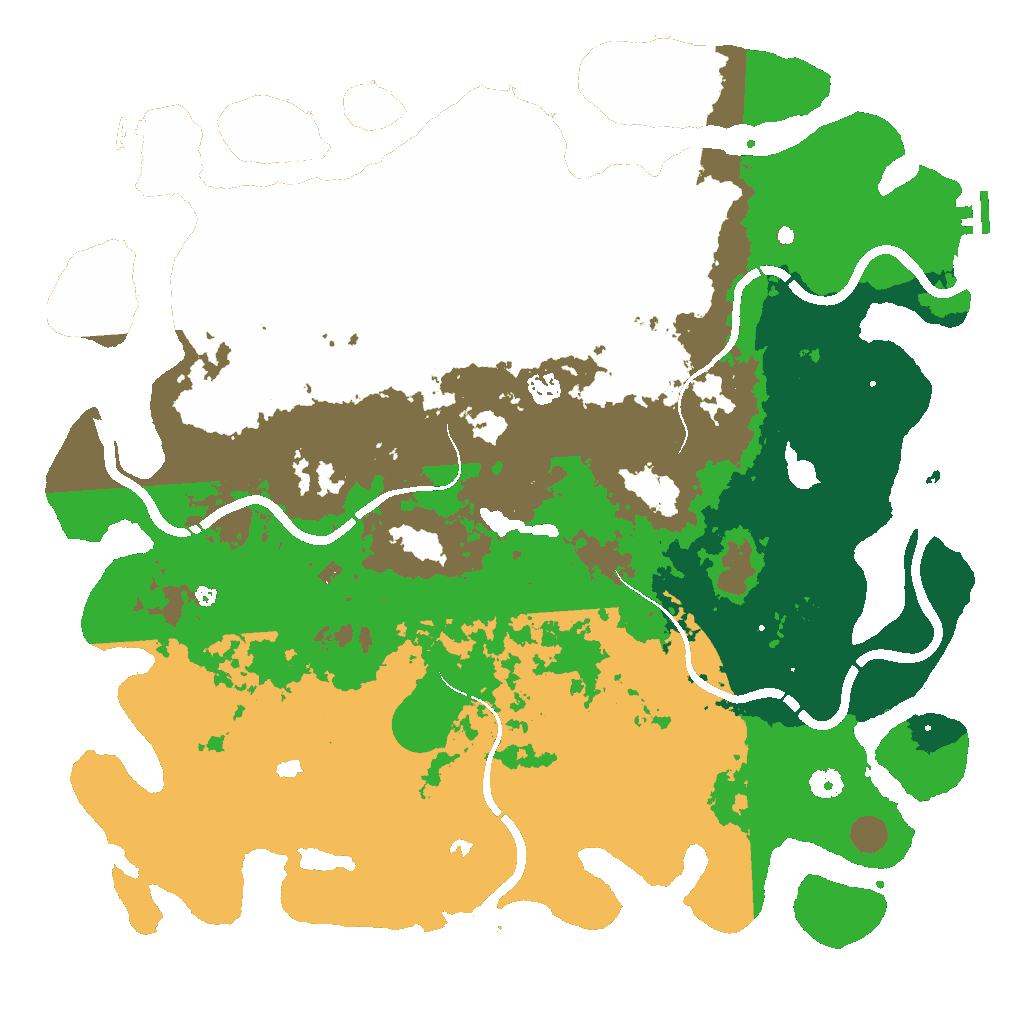 Biome Rust Map: Procedural Map, Size: 4800, Seed: 956306104