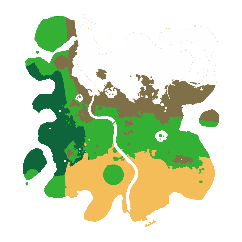 Biome Rust Map: Procedural Map, Size: 3100, Seed: 130000