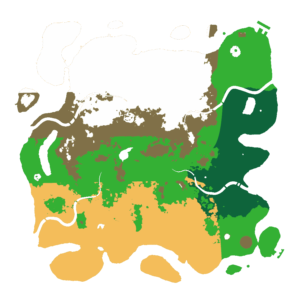 Biome Rust Map: Procedural Map, Size: 4250, Seed: 4654643