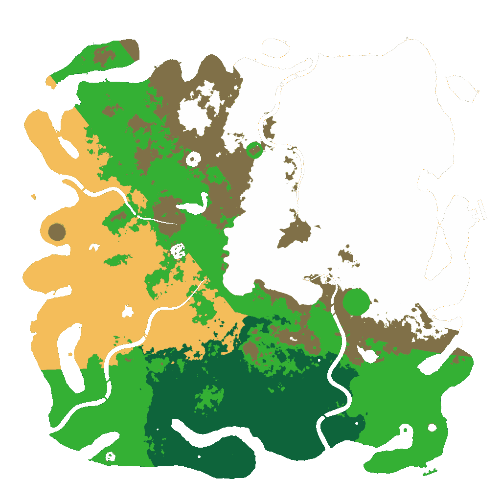 Biome Rust Map: Procedural Map, Size: 5000, Seed: 19455761