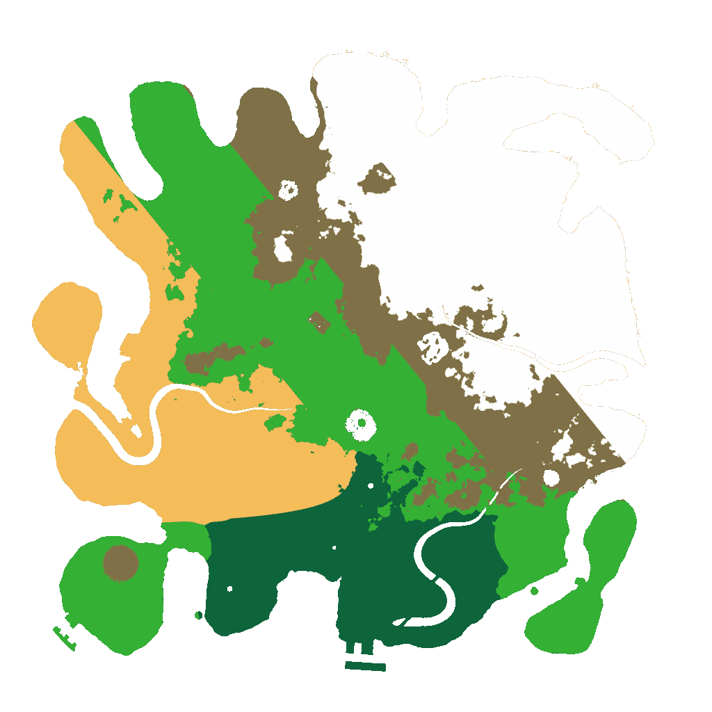 Biome Rust Map: Procedural Map, Size: 3500, Seed: 169782610