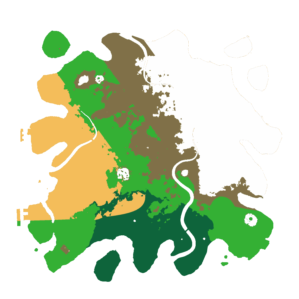 Biome Rust Map: Procedural Map, Size: 3500, Seed: 1529418636