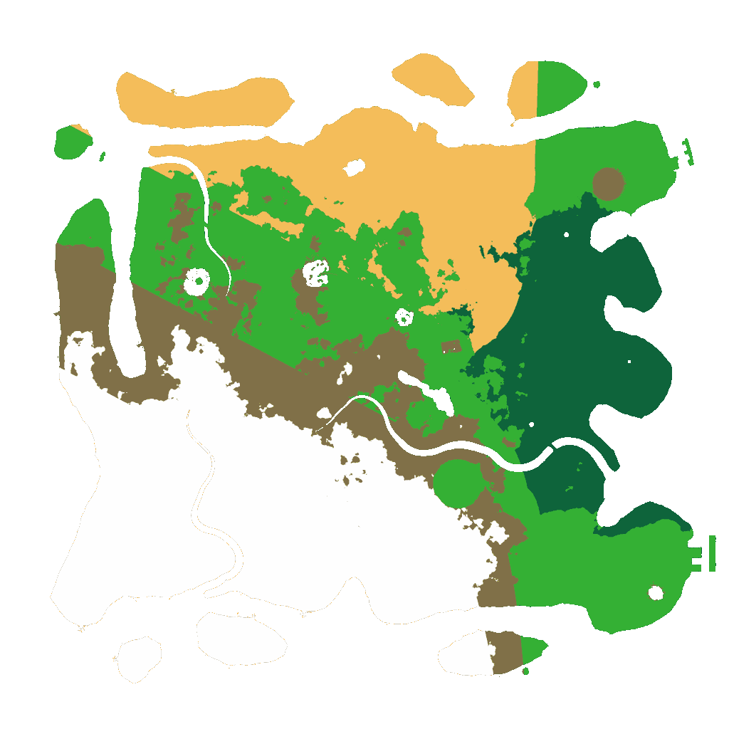 Biome Rust Map: Procedural Map, Size: 4000, Seed: 2469965